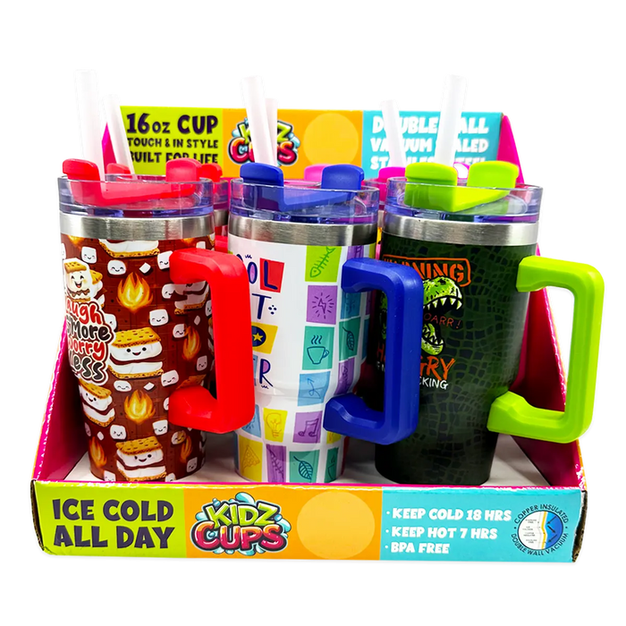 16 oz Insulated Kids Cup - 6 Pieces Per Retail Ready Display 25330 KIPP BROTHERS