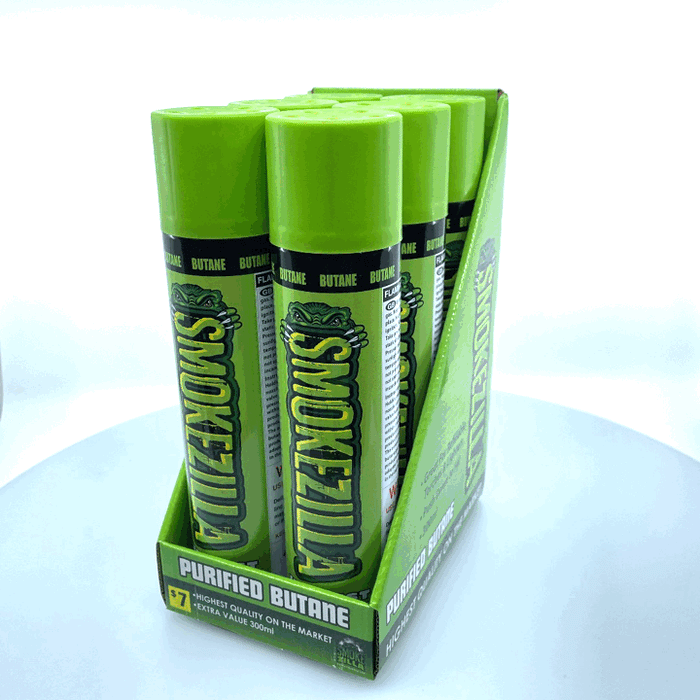 300ML Bulk Smokezilla Butane Refill - 6 Pieces Per Retail Ready Display 41434 SMOKEZILLA