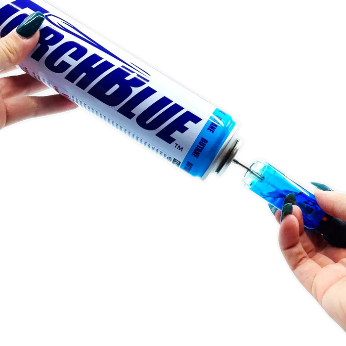 Butane Torch Lighters Assortment Floor Display - 30 Pieces Per Retail Ready Display 88673 TORCH BLUE