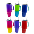 40oz Insulated Stainless-Steel Color Ombre Printed Cup Mix D - 6 Pieces Per Retail Ready Display 24780 NOVELTY INC