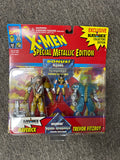 ToyBiz Marvel X-Men Special Metallic Edition Maverick & Trevor Fitzroy Set NRFB (1994)