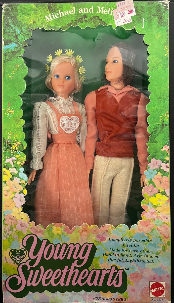 Mattel - VINTAGE 1975 Mattel Young Sweethearts Doll Set Michael & Melinda #9271 NIB NRFB