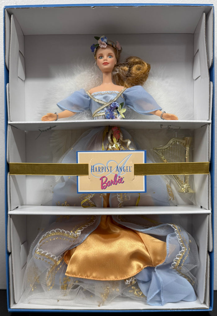 Mattel Barbie - VINTAGE 1997 Mattel Angels of Music Harpist Angel Barbie 18894 NIB NRFB