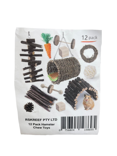 12pc hamster chew set