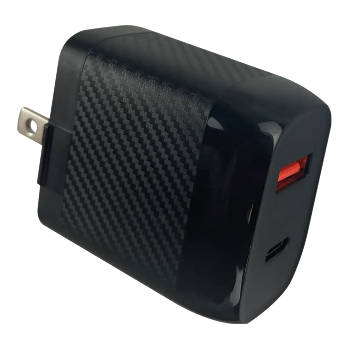 AC Wall Charger Dual USB / USB-C Ports 20 Watts - 3 Pieces Per Pack 24573 CAR VIBEZ