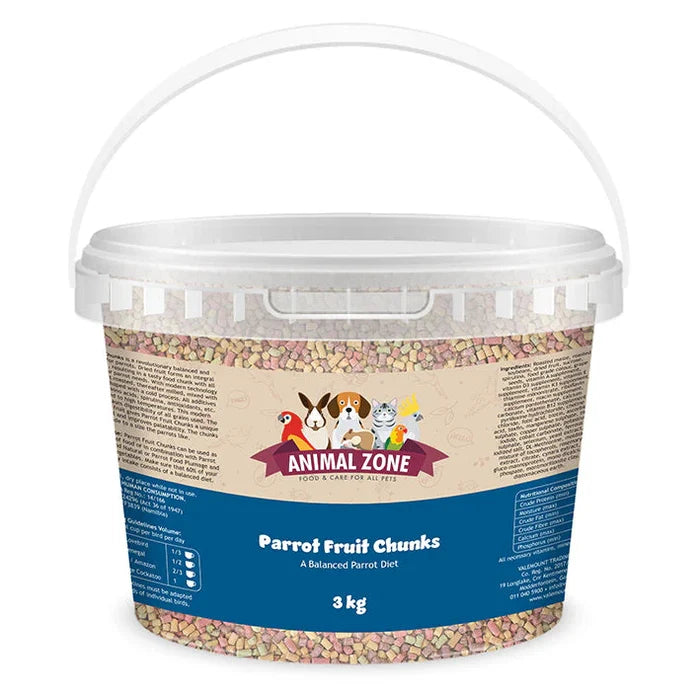 ANIMAL ZONE PARROT FRUIT CHUNKS 3kg