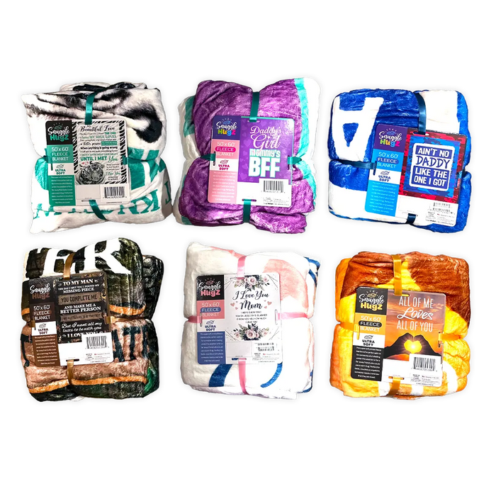 Assorted Blankets Refill - 6 Pieces Per Pack 25300 KIPP BROTHERS