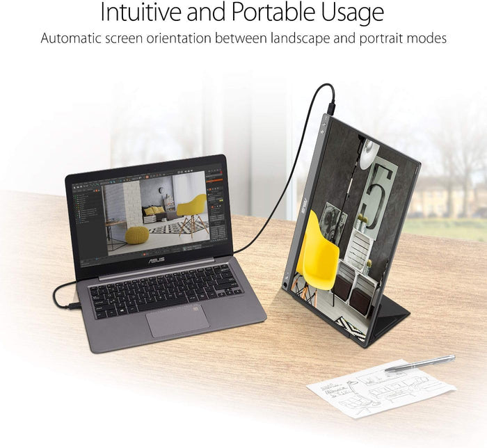 ASUS ZenScreen MB16ACE - 15.6" FHD, 1920x1080, 60Hz, Portable USB Monitor