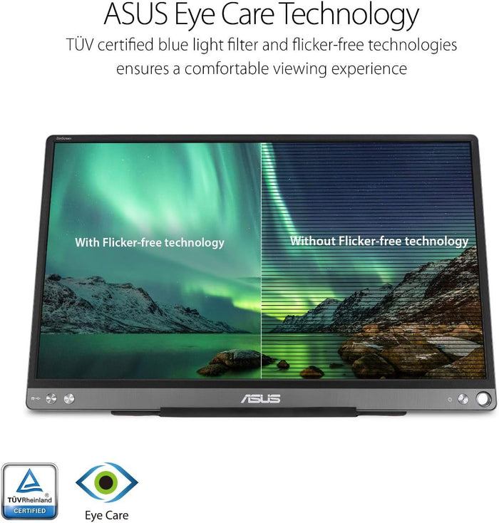 ASUS ZenScreen MB16ACE - 15.6" FHD, 1920x1080, 60Hz, Portable USB Monitor