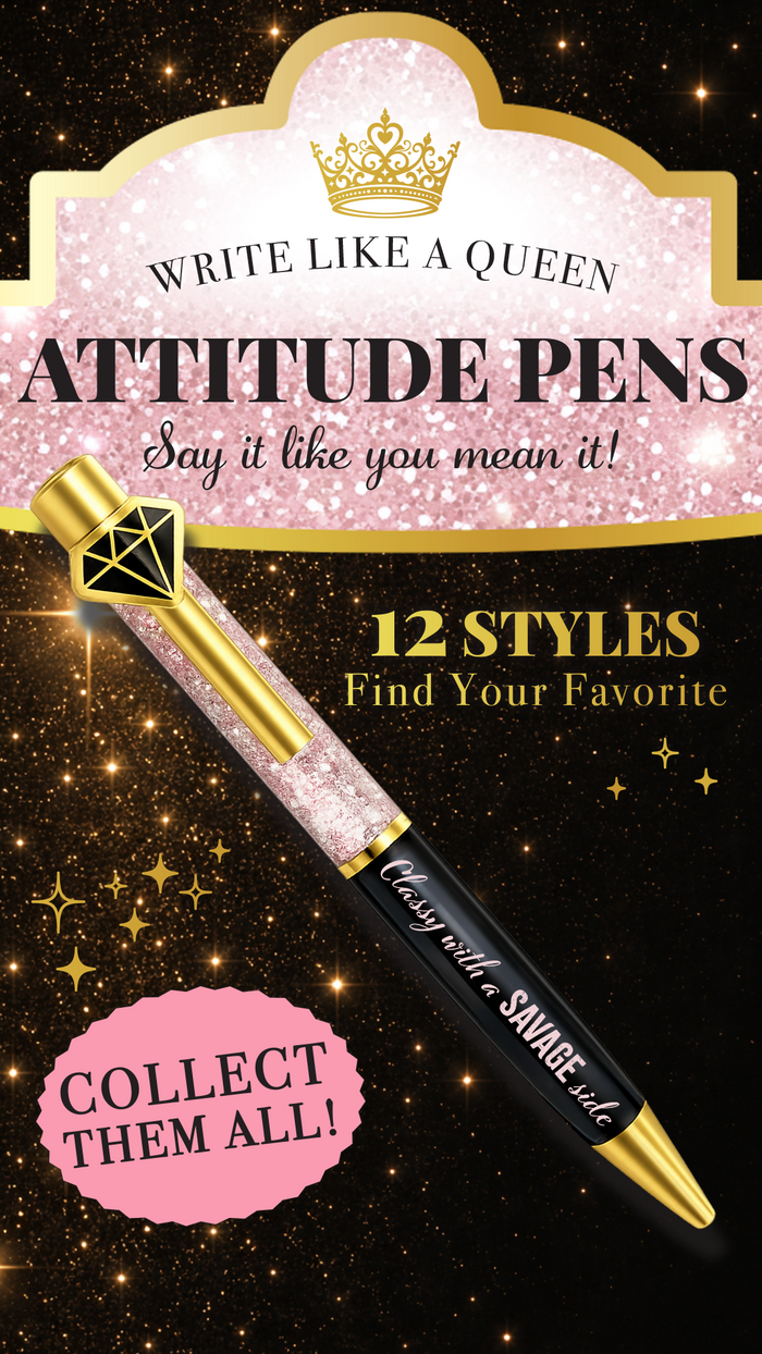 Attitude Pens - 12 Pieces Per Retail Ready Display 26638