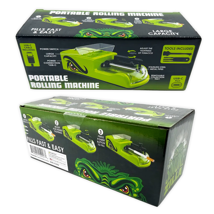 Automatic Tobacco Rolling Machine - 4 Pieces Per Retail Ready Display 25916 SMOKEZILLA