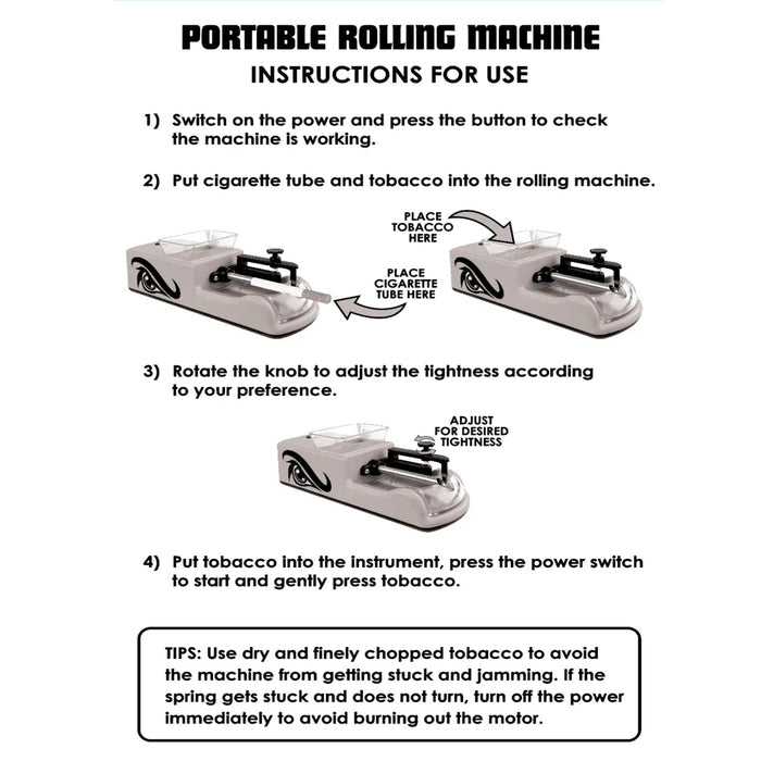 Automatic Tobacco Rolling Machine - 4 Pieces Per Retail Ready Display 25916 SMOKEZILLA