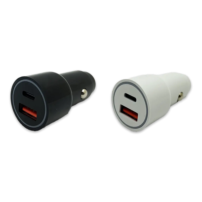 Car Charger Dual Port USB / USB-C 20 Watts - 18 Pieces Per Pack 24465 NOVELTY INC