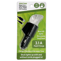 Car Charger Dual Port USB / USB-C LED Skull 3.1 Amp - 6 Pieces Per Pack 24001AZ GADGET GEAR