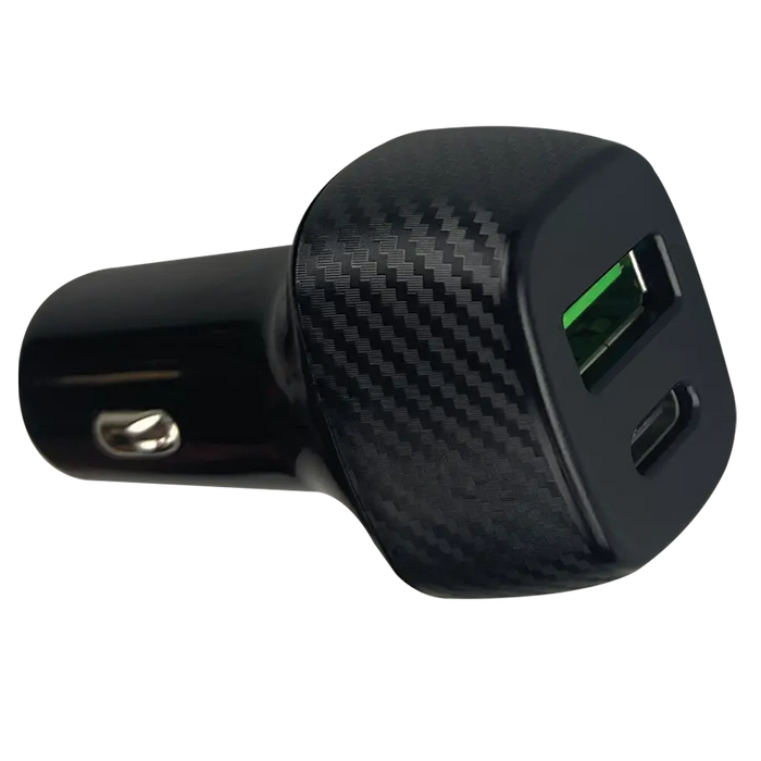 Car Charger Dual USB / USB-C 38 Watts - 3 Pieces Per Pack 24562 CAR VIBEZ