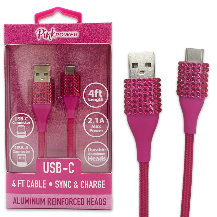 Car Charger / Wall Charger / Charging Cable Pink Power Assortment - 20 Pieces Per Retail Ready Display 88527 GADGET GEAR