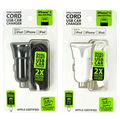 Car Charger with USB to Lightning Charging Cable Set 2.4 Amp - 2 Pieces Per Pack 21098 GADGET GEAR