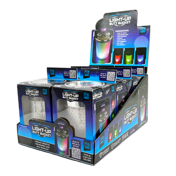 Ceramic Light Up Butt Bucket - 6 Per Retail Ready Display 25774 CAR VIBEZ