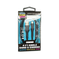 Charging Cable Carbon Fiber USB to Lightning 4FT 2.1 Amp - 3 Pieces Per Pack 24565 CAR VIBEZ