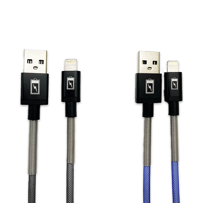 Charging Cable Indestructible USB to Lightning 4FT 2.4 Amp - 3 Pieces Per Pack 24600 GADGET GEAR