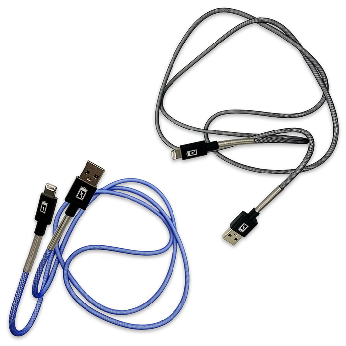 Charging Cable Indestructible USB to Lightning 4FT 2.4 Amp - 3 Pieces Per Pack 24600 GADGET GEAR
