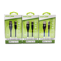Charging Cable Nylon Braided USB to Lightning 4FT 2.4 Amp - 3 Pieces Per Pack 24603 GADGET GEAR