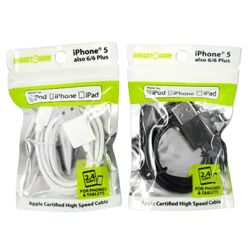 Charging Cable USB to Lightning 3FT - 6 Pieces Per Pack 21126 GADGET GEAR
