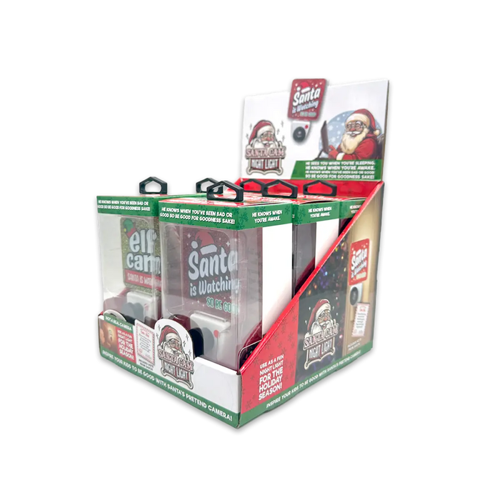Christmas Cam Night Light AC Wall - 6 Pieces Per Retail Ready Display 25347 NOVELTY INC