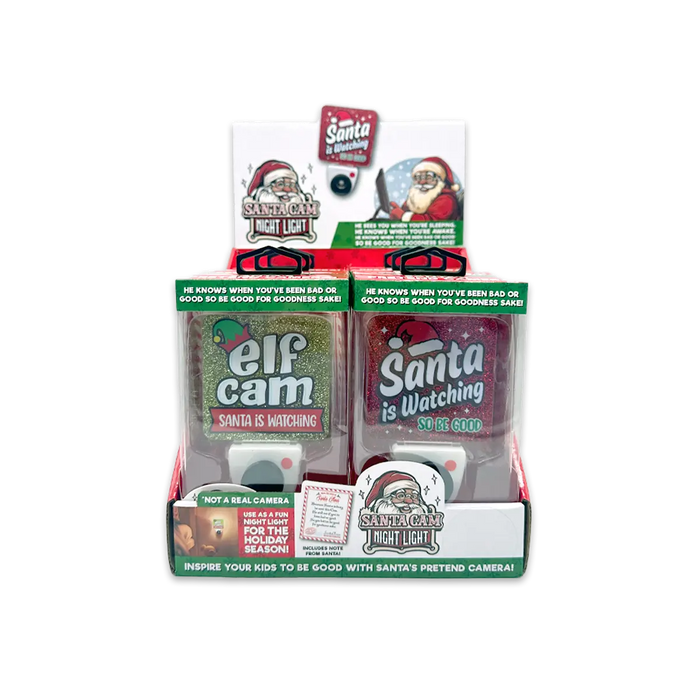 Christmas Cam Night Light AC Wall - 6 Pieces Per Retail Ready Display 25347 NOVELTY INC