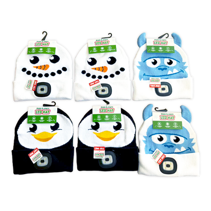 Christmas LED Light Hat - 6 Pieces Per Retail Ready Display 26111 NOVELTY INC
