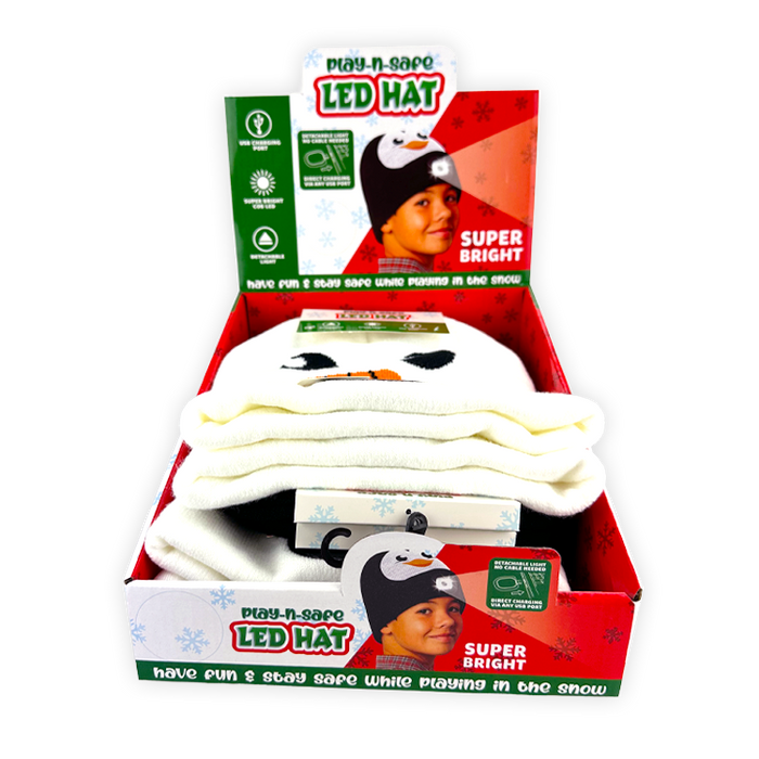 Christmas LED Light Hat - 6 Pieces Per Retail Ready Display 26111 NOVELTY INC