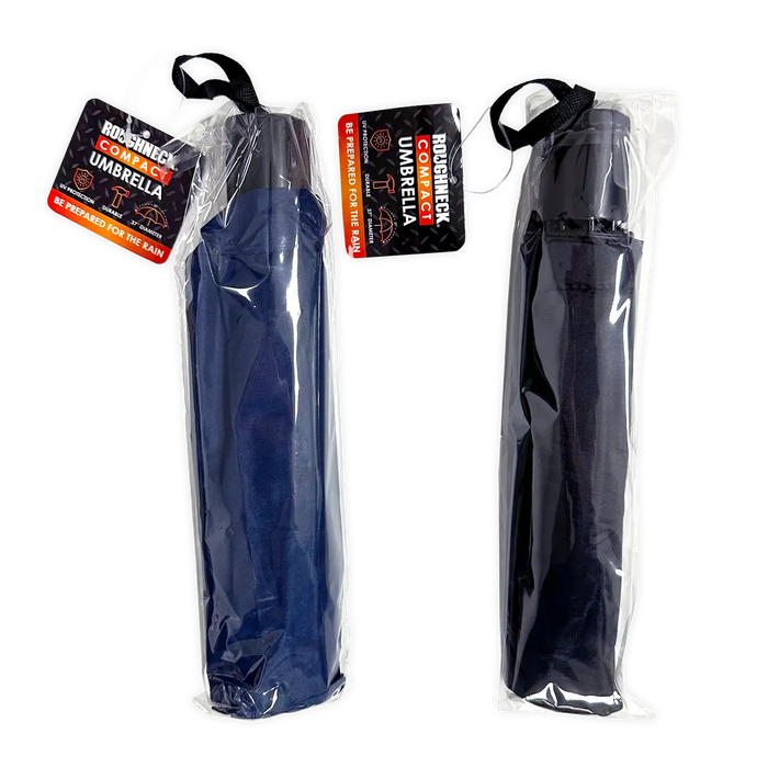 Compact Umbrella with Merchandising Hang Strip - 6 Pieces Per Retail Ready Display 25901 ROUGHNECK