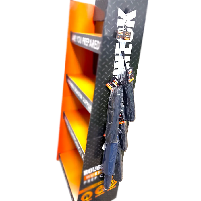 Compact Umbrella with Merchandising Hang Strip - 6 Pieces Per Retail Ready Display 25901 ROUGHNECK