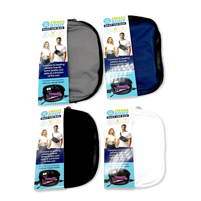 Crossbody Everyday Sling Bag - 4 Pieces Per Retail Ready Display 25976 NOVELTY INC