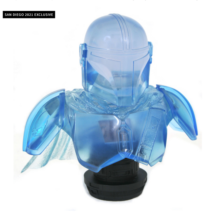 Diamond Select Star Wars The Mandalorian (Hologram) Bust SDCC 2021 Exclusive (LE 1000)