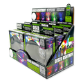 Disco Glass Ashtray with Sound Activated LED Lights - 6 Pieces Per Retail Ready Display 23743 SMOKEZILLA