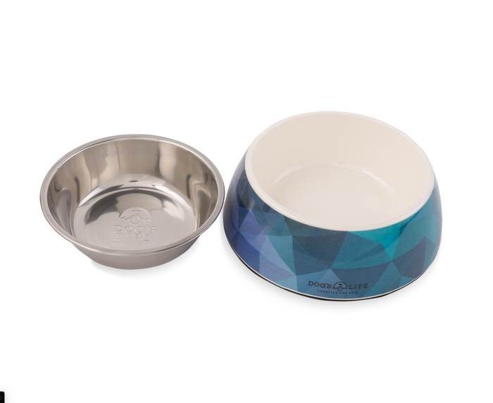 Dogs life bowl melamine sml