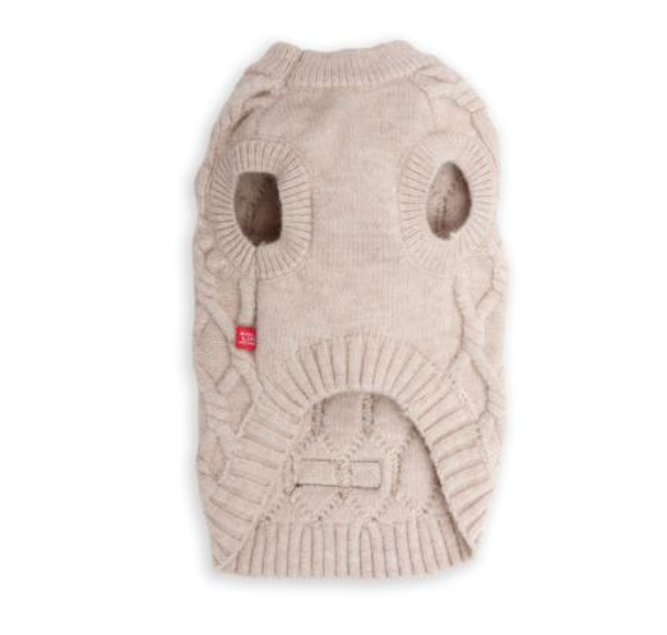 Dogs life cableknit sweater cream L
