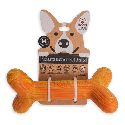 dogs life chew bone orange L