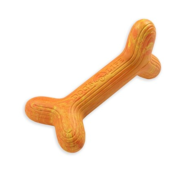 dogs life chew bone orange M