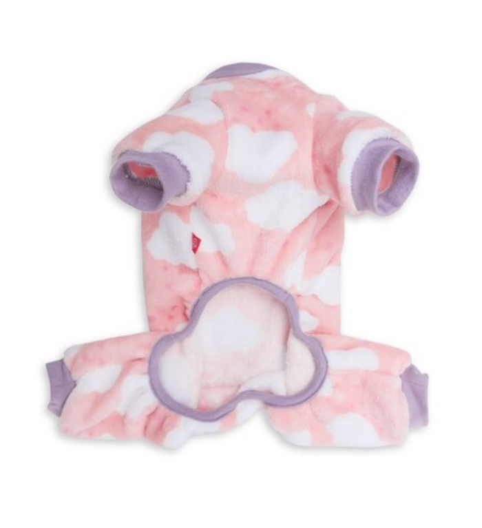 Dogs life cloud with hearts pink xs