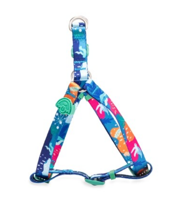 Dogs life designer pooch harness under the sea Blue s