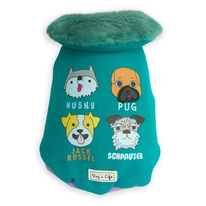 Dogs life Jersey sit for snacks green M