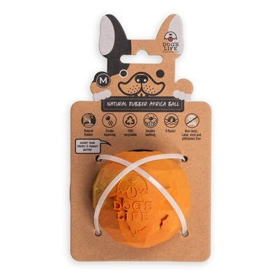 dogs life orange ball L