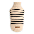 Dogs life polo neck striped khaki m