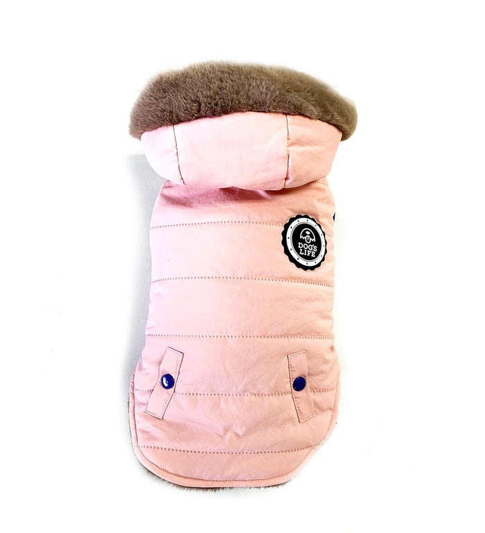 Dogs life puffer pink XL