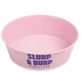 Dogs life stainless steel bowl slurp and burp pink S