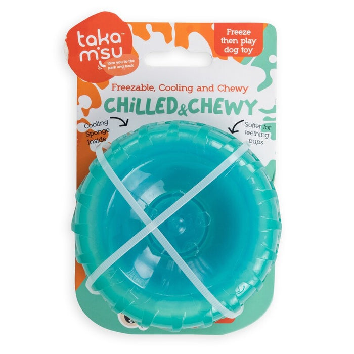 dogs life tyre toy light blue