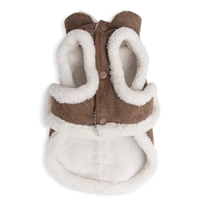 Dogs life wool winter jacket brown M