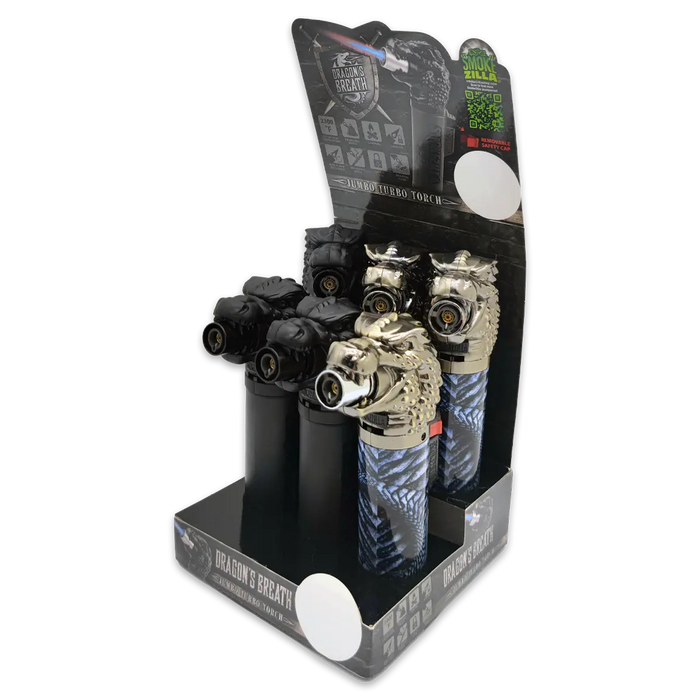 Dragon XXL Torch Lighter - 6 Pieces Per Retail Ready Display 23386 SMOKEZILLA